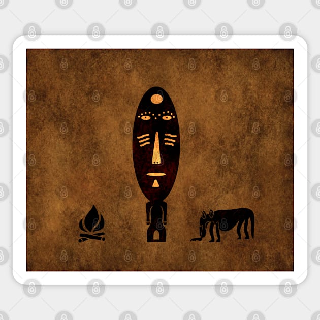 african tribal artwork Sticker by omitay